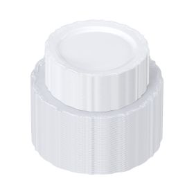 VEVOR Plastic Disposable Plates, 100 Pcs White Plastic Plates