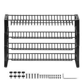 Detachable Spice Rack Organizer for Cabinet, 4 Tie Stackable Seasoning Organizer, Spice Jars Kitchen Storage for Countertop Kitchen Pantry Cupboard, 1