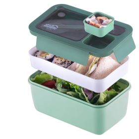 Green Bento box Premium Bento Lunch Box with Compartments for Portion Control and On The Go Dining Adult lunch box Durable and Stylish Solution 4