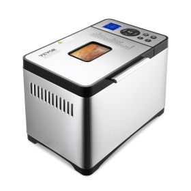 Bread Maker, 19-in-1 2LB Dough Machine, Nonstick Ceramic Pan Automatic Breadmaker with Gluten Free Setting, Whole Wheat Bread Making, Digital, Program