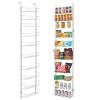 Over the Door Pantry Organizer, 10-Tier Pantry Organization and Storage, Heavy-Duty Steel Hanging Spice Rack, Adjustable Wall Seasoning Shelves, for H