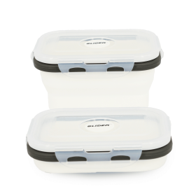 GLIDER LB White Bento Premium Lunch Box & Food Storage Containers