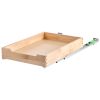 Pull Out Cabinet Organizer, 14"W x 21"D Cabinet Drawer, Soft Close Slide out Shelf, Heavy-Duty Sliding Wood Drawer, Bottom and Side Assembly Base Cabi