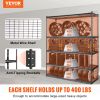 Storage Shelving Unit, 5-Tier Adjustable, 2000 lbs Capacity, Heavy Duty Garage Shelves Metal Organizer Wire Rack, Black, 60" L x 24" W x 78" H for Kit