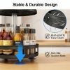 3-Tier Rotating Spice Rack Organizer – Carbon Steel 360° Metal Turntable, Multifunctional Kitchen Seasoning & Condiment Storage Rack, Space-Saving Cou