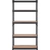 Storage Shelving Unit, 5-Tier Adjustable, 2000 lbs Capacity, Heavy Duty Garage Shelves Metal Organizer Utility Rack, Black, 30" L x 12" W x 60" H for