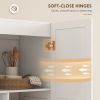 Farmhouse Pantry Cabinet, 71" Tall Kitchen Pantry Storage Cabinet with Soft-Close Hinges, Adjustable Shelves, White