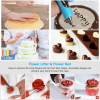 Deluxe Cake Decorating Set - Unleash your pastry potential, premium rotating cake turntable, wide range of 48 decorating nozzles, 3-pack springform ca