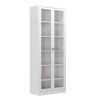 Metal Kitchen Pantry Cabinet - 72" Tall Storage with 5 Adjustable Shelves, White Freestanding Cabinet for Kitchen/Pantry/Bathroom