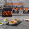 Electric Warming Tray, 16.5" x 11" Portable Tempered Glass Heating Tray with Temperature Range (65-90 Celsius), Perfect for Dinner, Catering, Parties,