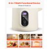 6-in-1 Nut Milk Maker, 20 oz Soy Milk Maker Machine with 6 Blades, for Homemade Oat, Nut, Soy, Juice, Plant-Based and Non Dairy Beverages with High-Te