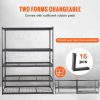 Storage Shelving Unit, 5-Tier Adjustable, 2000 lbs Capacity, Heavy Duty Garage Shelves Metal Organizer Wire Rack, Black, 60" L x 24" W x 78" H for Kit