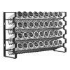 Spice Rack Organizer for Cabinet, Spice Organizer with 36 Empty Spice Jars, Lids, Spice Labels, and Funnel Complete Set, Seasoning Organizer for Count