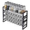 Detachable Spice Rack Organizer for Cabinet, 4 Tie Stackable Seasoning Organizer, Spice Jars Kitchen Storage for Countertop Kitchen Pantry Cupboard, 1