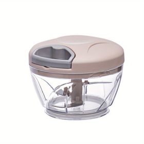 1pc Manual Garlic Masher; Mashed Garlic; Mini Auxiliary Food Cooking Mincer; Garlic Press; Minced Garlic; Pulled Garlic; Ginger; Chilli (Size Med (Material: Pink)
