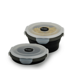 GLIDER LB Black Bento Premium Lunch Box & Food Storage Containers (Color: Black, size: small)