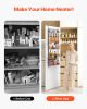 Over the Door Pantry Organizer, 6-Tier Pantry Organization and Storage, Heavy-Duty Steel Hanging Spice Rack, Adjustable Wall Seasoning Shelves, for Ho