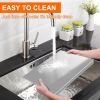 Stainless Steel Cutting Board with Lip for Kitchen Chopping Boards for Countertop Large Metal Cutting Board over Sink Suitable for Meat Fruits Vegetab